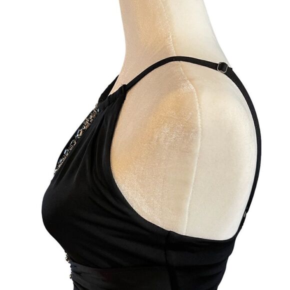 VTG Guess Embellished Halter Mini Dress in Black | SZ S - Picture 16 of 17